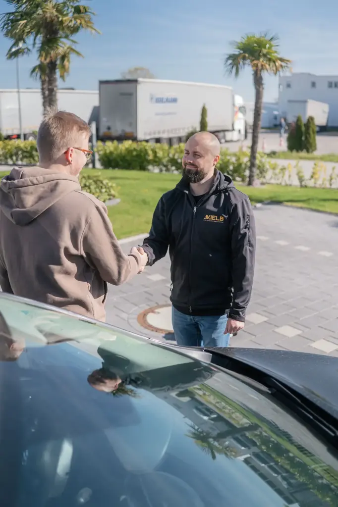 Persönlicher Empfang durch den Gutachter – Beginn der Begutachtung